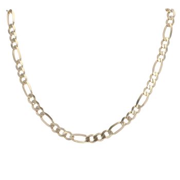 9ct Yellow Gold Figaro Chain 28"