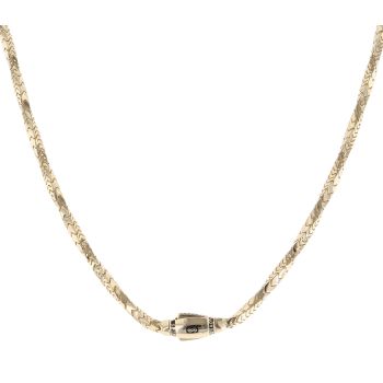 14ct Yellow Gold Monaco Spin Plain Lock Twist Chain 22"