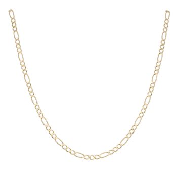 9ct Yellow Gold Figaro Chain 18"