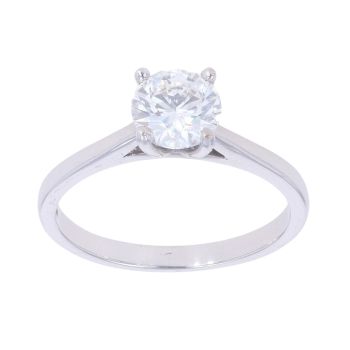 Platinum 1.00ct Brilliant Cut Diamond Solitaire Ring
