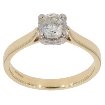 18ct Yellow Gold 0.75ct Brilliant Cut Diamond Solitaire Ring