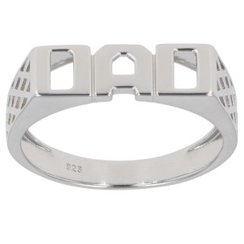 Silver Dad Ring By Icesia