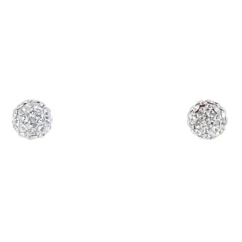 9ct Yellow Gold Crystal Stud Earrings