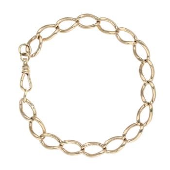 9ct Yellow Gold Curb Bracelet 9"