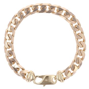 9ct Yellow Gold Curb Bracelet 8"