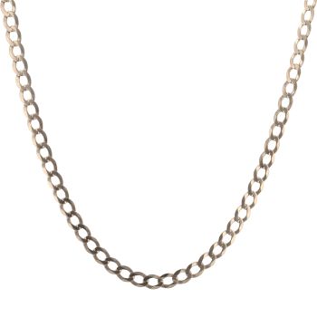 9ct Yellow Gold Curb Chain 22"