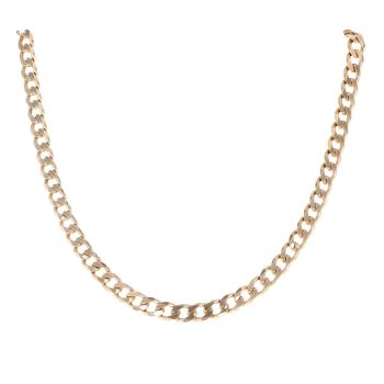 9ct Yellow Gold Curb Chain 18"