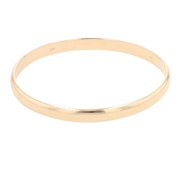 9ct Yellow Gold Plain Bangle
