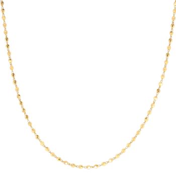 22ct Yellow Gold Faceted Bead Chain 22"