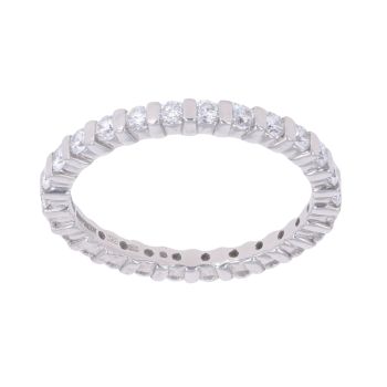 Platinum 1.00ct Brilliant Cut Diamond Full Eternity Ring