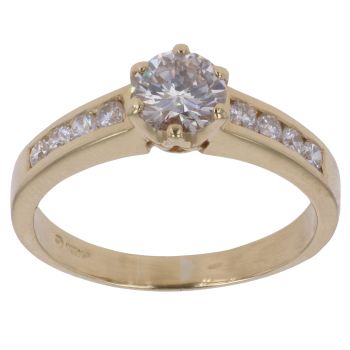 18ct Yellow Gold 1.15ct Brilliant Cut Diamond Solitaire Ring
