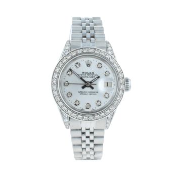 Rolex Custom Datejust Pre Owned Watch Ref 6917