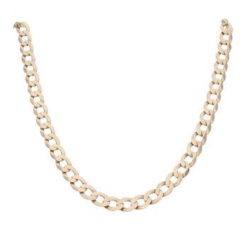 9ct Yellow Gold Curb Chain 20"