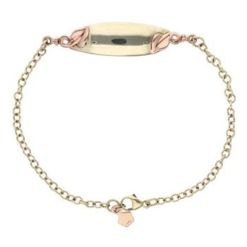 9ct Yellow And Rose Gold ID Clogau Bracelet 7.5"