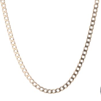 9ct Yellow Gold Curb Chain 20"