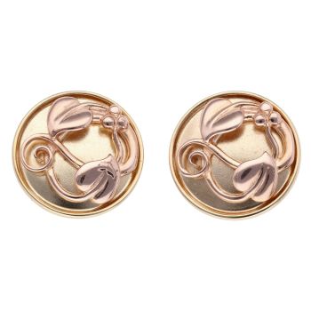 9ct Yellow and Rose Gold Clogau Tree of Life Stud Earrings