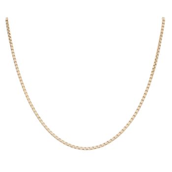 9ct Yellow Gold Box Chain 18"
