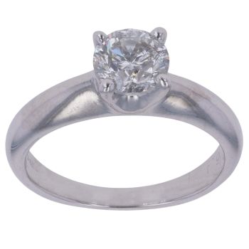 18ct White Gold 1.00ct Brilliant Cut Diamond Solitaire Ring