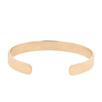 9ct Yellow Gold Plain Torque Bangle