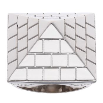 Silver Pyramid Ring By Icesia