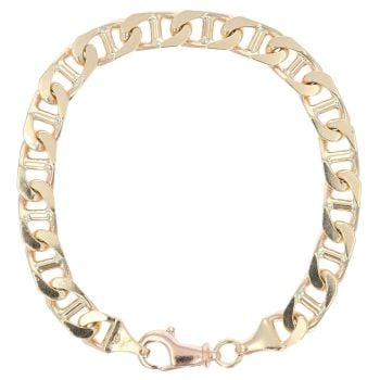 9ct Yellow Gold Anchor Bracelet 8.5"
