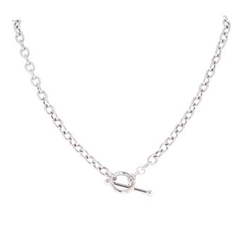 9ct White Gold Belcher Chain 18"