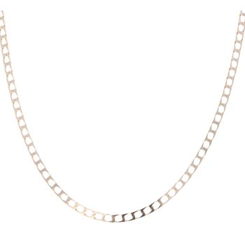 9ct Yellow Gold Square Curb Chain 26"