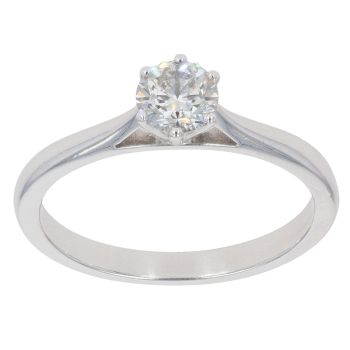 Platinum 0.50ct Diamond Solitaire Ring