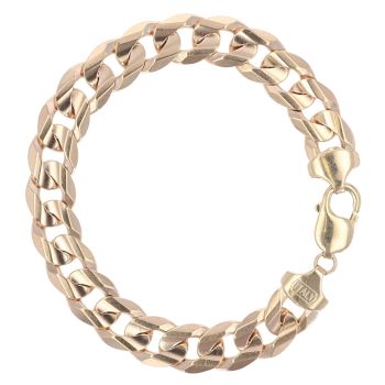 9ct Yellow Gold Curb Bracelet 8.5"