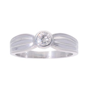 18ct White Gold 0.25ct Diamond Solitaire Ring