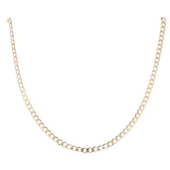 9ct Yellow Gold Curb Chain 18"
