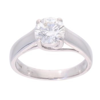 18ct White Gold 1.70ct Diamond Solitaire Ring