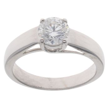 18ct White Gold 1.10ct Brilliant Cut Diamond Solitaire Ring