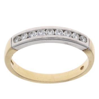 18ct Yellow and White Gold 0.30ct Diamond Eternity Ring