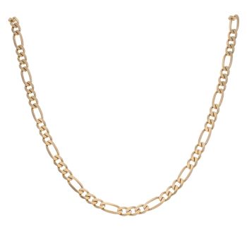 9ct Yellow Gold Figaro Chain 30"