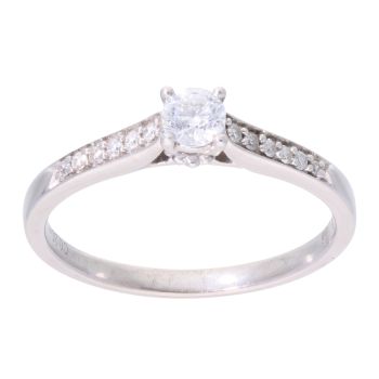 9ct White Gold 0.33ct Diamond Solitaire Ring