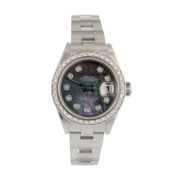 Rolex Custom Oyster Perpetual Date Pre Owned Watch Ref 79160