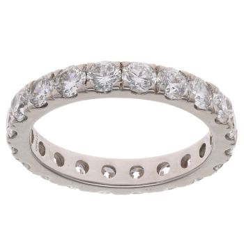 Platinum 2.00ct Brilliant Cut Diamond Full Eternity Ring