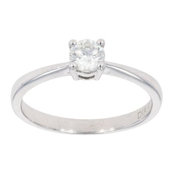 Platinum 0.33ct Diamond Solitaire Ring