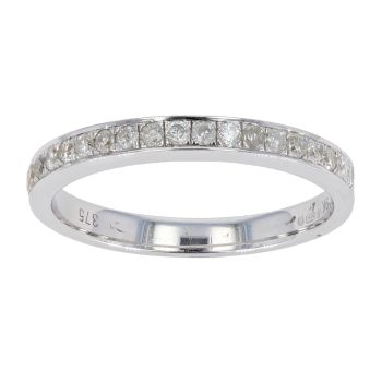 9ct White Gold 0.26ct Diamond Eternity Ring by Anya Belle