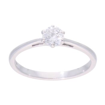 18ct White Gold 0.33ct Diamond Solitaire Ring