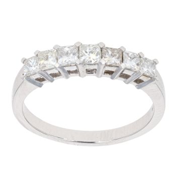 18ct White Gold Diamond Eternity Ring by Anya Belle