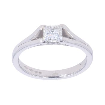 Platinum 0.52ct Diamond Solitaire Ring