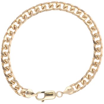 9ct Yellow Gold Curb Bracelet 8"