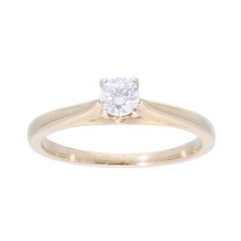 9ct Yellow Gold 0.25ct Diamond Solitaire Ring