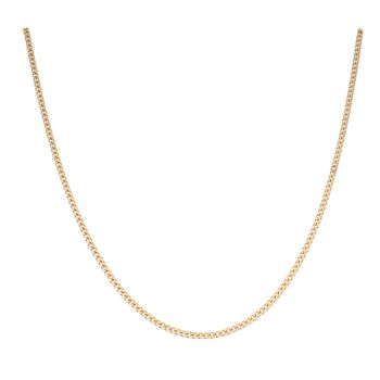 9ct Yellow Gold Curb Chain 16"