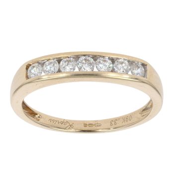 9ct Yellow Gold 0.33ct Diamond Eternity Ring