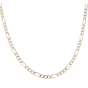 9ct Yellow Gold Figaro Chain 22"