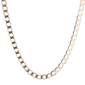 9ct Yellow Gold Curb Chain 20"