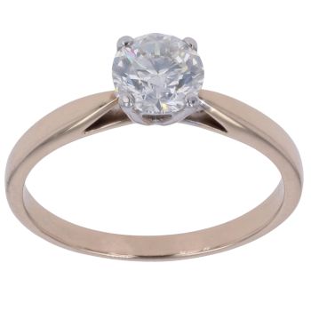 9ct Yellow Gold 1.00ct Diamond Solitaire Ring